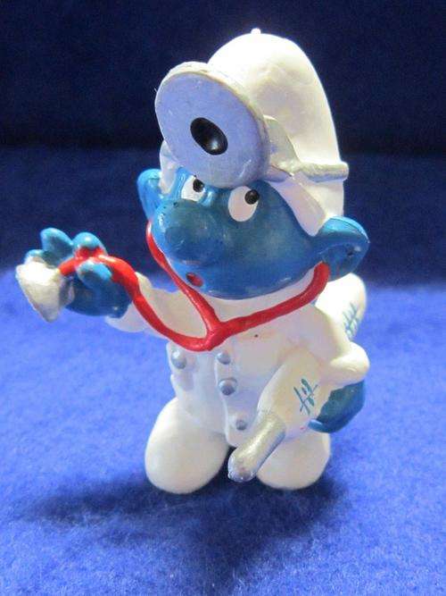 Vintage Peyo Doctor Smurf - Made in West Germany 1978