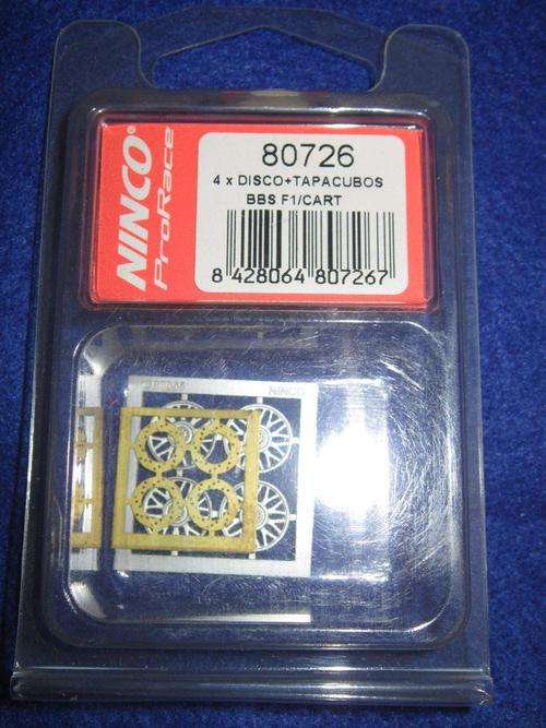 Ninco - 80726 - 4 x Disc + Hubcaps BBS F1/ Cart-  1:32 Scale