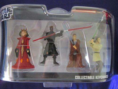 Star Wars - Set of 4 Collectable Keychains Figurines - Official Product