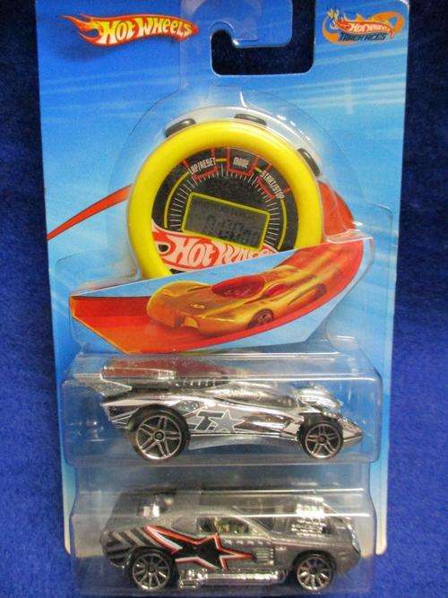 Hotwheels - Track Aces 2 Cars with a stopwatch set 8