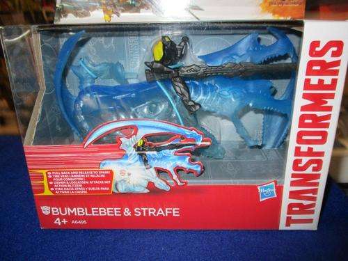 Transformers - Transformers Age of Extinction Dino Sparkers Bumblebee and Strafe Figures  - Hasbro