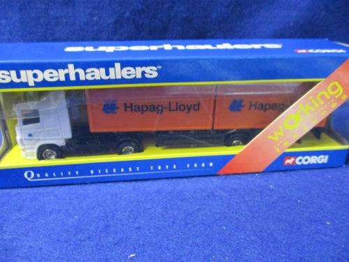 Corgi Super Haulers - Scania Skeletal Trailer - Hapag Lloyd