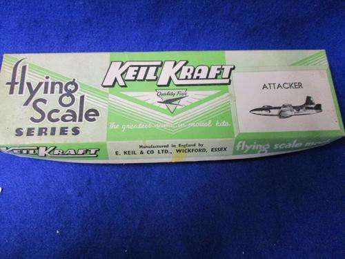 Vintage (Scarce) Keil Kraft Balsa wood Kit of The attacker - Made in England