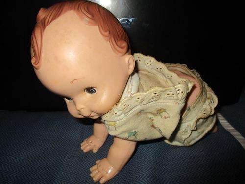 Vintage Crawling Baby - Made in Hong Kong - Please see description