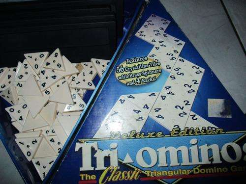 Tri-Ominos - Deluxe Edition - Pressman The Classic Triangular Domino Game