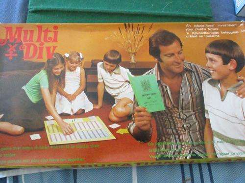 Vintage Multi / x Div Fun Educational Game Made is South Africa 1977