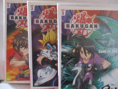 DVD - Bakugan - Vol 1,2 & 3 - Battle Brawlers, Game on, Good vs Evil
