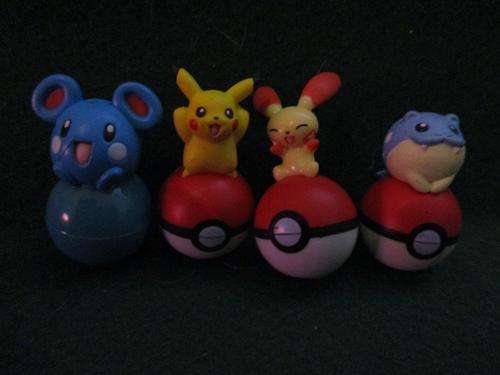 4 x Pokemon Characters -   +-3.5cm tall