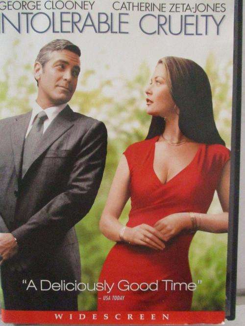 DVD - Intolerable Cruelty - Clooney, Zeta-Jones (ntsc disc zone 1)