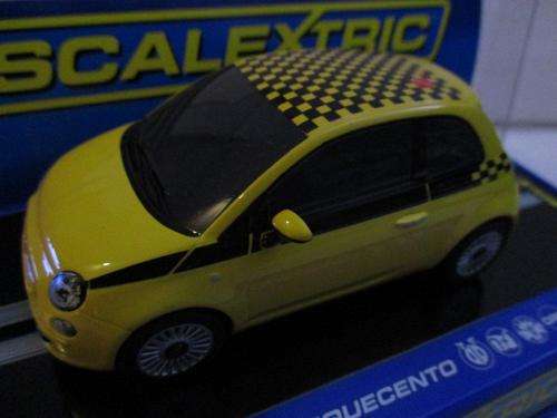 Scalextric - Fiat Cinquecenti 500 Yellow 1:32 Scale (new)