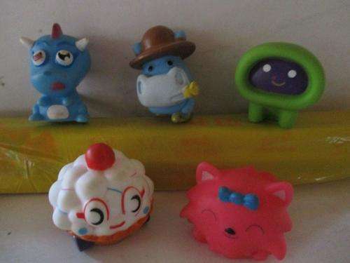 5 x Moshi Monsters  - Soft Rubber has a squeak in side- Lot 20