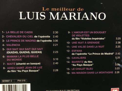 CD - Luis Mariano - Le Meilleur de