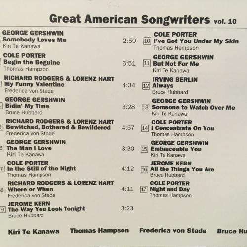 CD - Great American Songwriters - Volume Ten