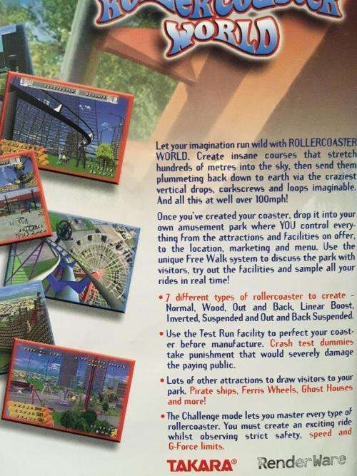 PS2 - Rollercoaster World