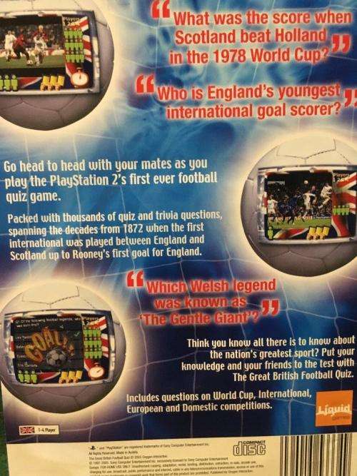 PS2 - The Great British Football Quiz