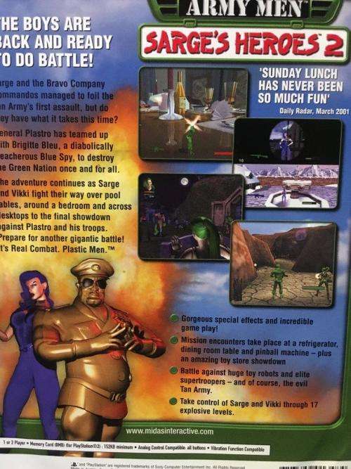 PS2 - Army Men - Sarge`s Heroes 2