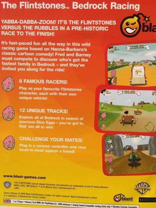 PS2 - The Flintstones Bedrock Racing