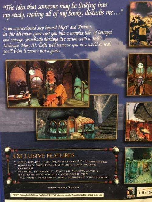 PS2 - Myst III Exile