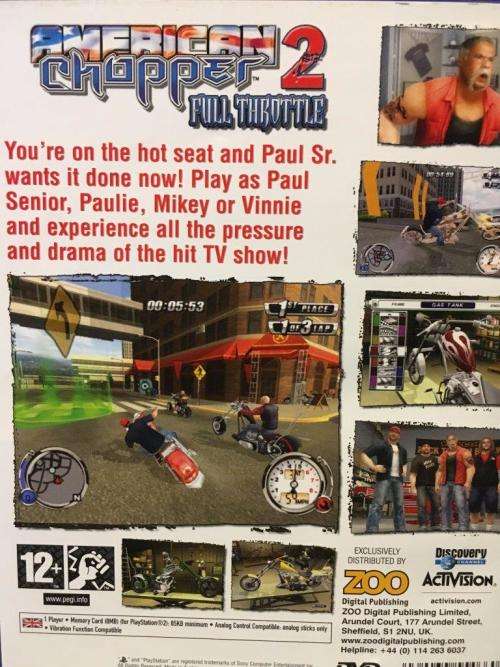 PS2 - American Chopper 2 Full Throttle