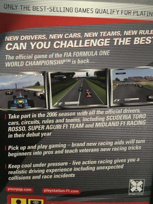 PSP - Formula One 06 - Platinum