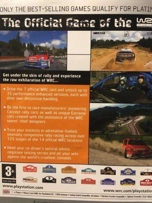 PS2 - WRC 3 - The Official Game of the FIA World Rally Championship Platinum