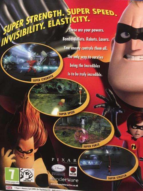 PS2 - Disney Pixar The Incredibles