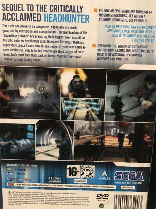 PS2 - Headhunter Redemption