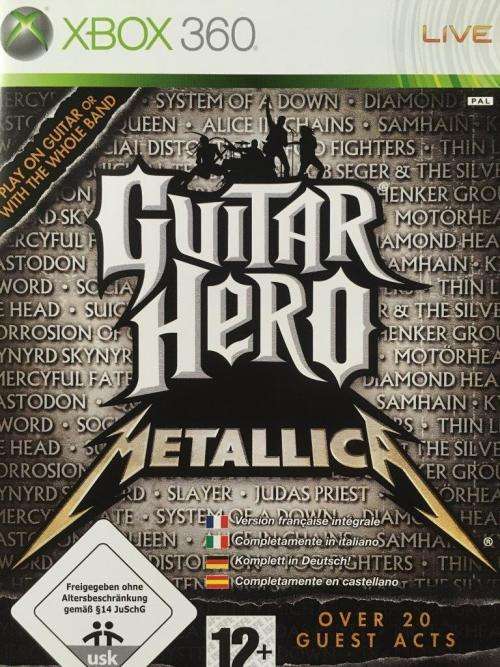 Xbox 360 - Metallica Guitar Hero Wirless Guitar + Guitar Hero Metallica Game