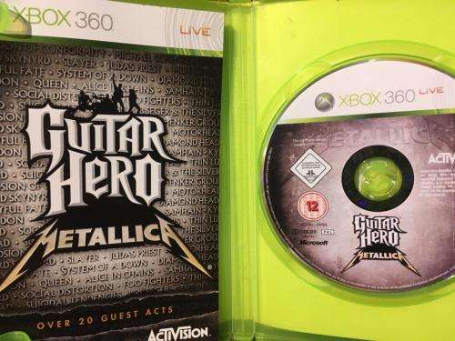 Xbox 360 - Metallica Guitar Hero Wirless Guitar + Guitar Hero Metallica Game