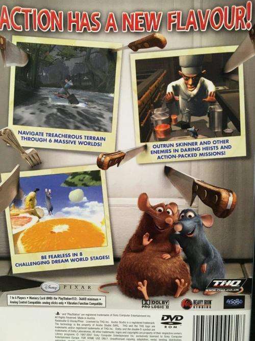 PS2 - Disney Pixar Ratatouille (rat-a-too-ee)