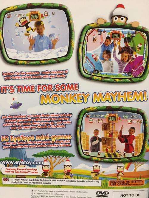 PS2 - Eyetoy Monkey Mania - USB Camera Required
