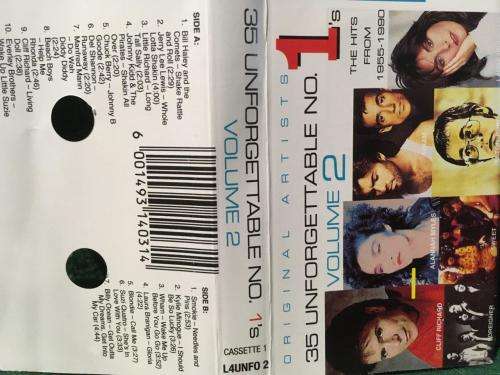 Cassette - 35 Unforgettable No. 1's Volume 2 Cassette 1