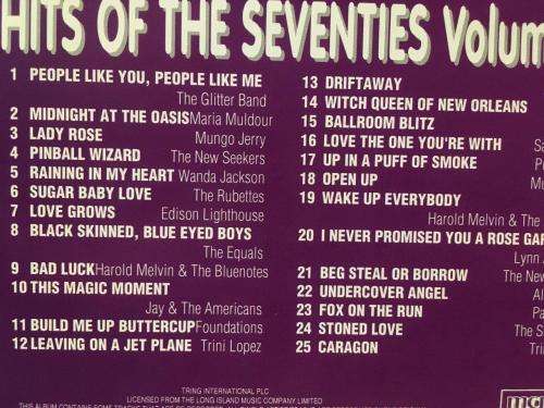 CD - Hits Of the 70`s Volume Four