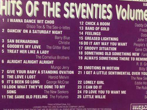 CD - Hits Of the 70`s Volume Two