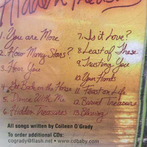 CD - Colleen O` Grady - Hidden Treasures (New Sealed)