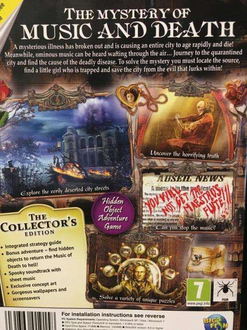 PC - Maestro - Music of Death - Hidden Object Game