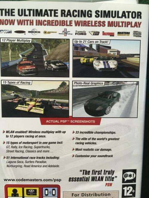 PSP - TOCA - Race Driver 2