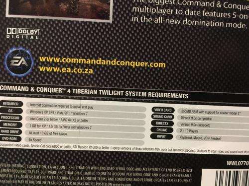 PC - Command and Conquer Red Alert 4 Tiberian Twilight