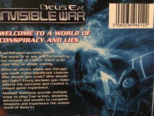PC - Deus Ex Invisible War