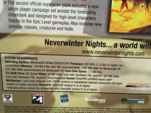PC - Neverwinter Nights Deluxe Edition Super Hits
