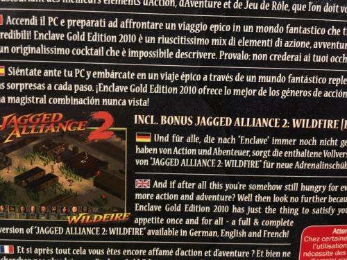 PC - Enclave EDIncl Jagged Alliance 2 Wildfire