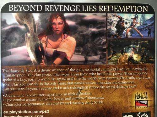 PS3 - Heavenly Sword - Plattinum