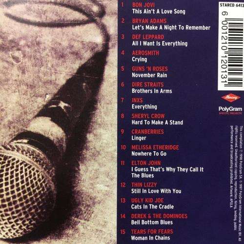 CD - The One And Only Rock Ballads Album