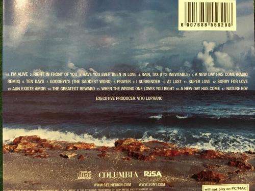 CD - Celine Dion - A New Day Has Come
