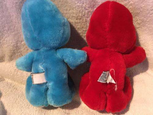 A Pair of Vintage Moodies Teddies by Kent Toys 1981 +- 23cm