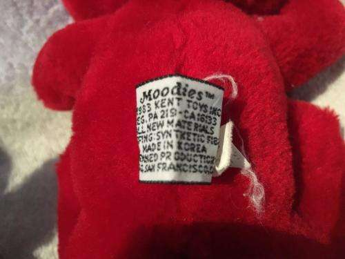 A Pair of Vintage Moodies Teddies by Kent Toys 1981 +- 23cm