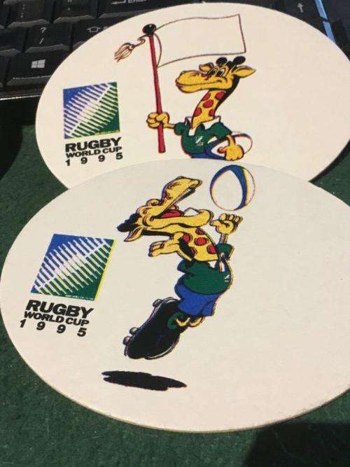 Rugby World Cup 1995 Beer Mats 6 in a packet