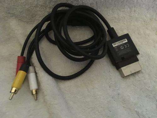 Official Microsoft Xbox 360 Slim AV Cable - Black