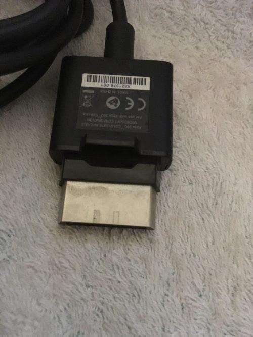 Official Microsoft Xbox 360 Slim AV Cable - Black