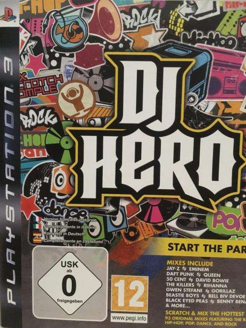 PS3 - DJ Hero Turntable Controller Game & Receiver Dongle Bundle